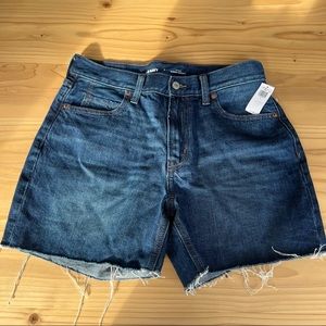 NWT High-Waisted Slouchy Straight Cutoff Jean Shorts for Women -- 5-inch inseam